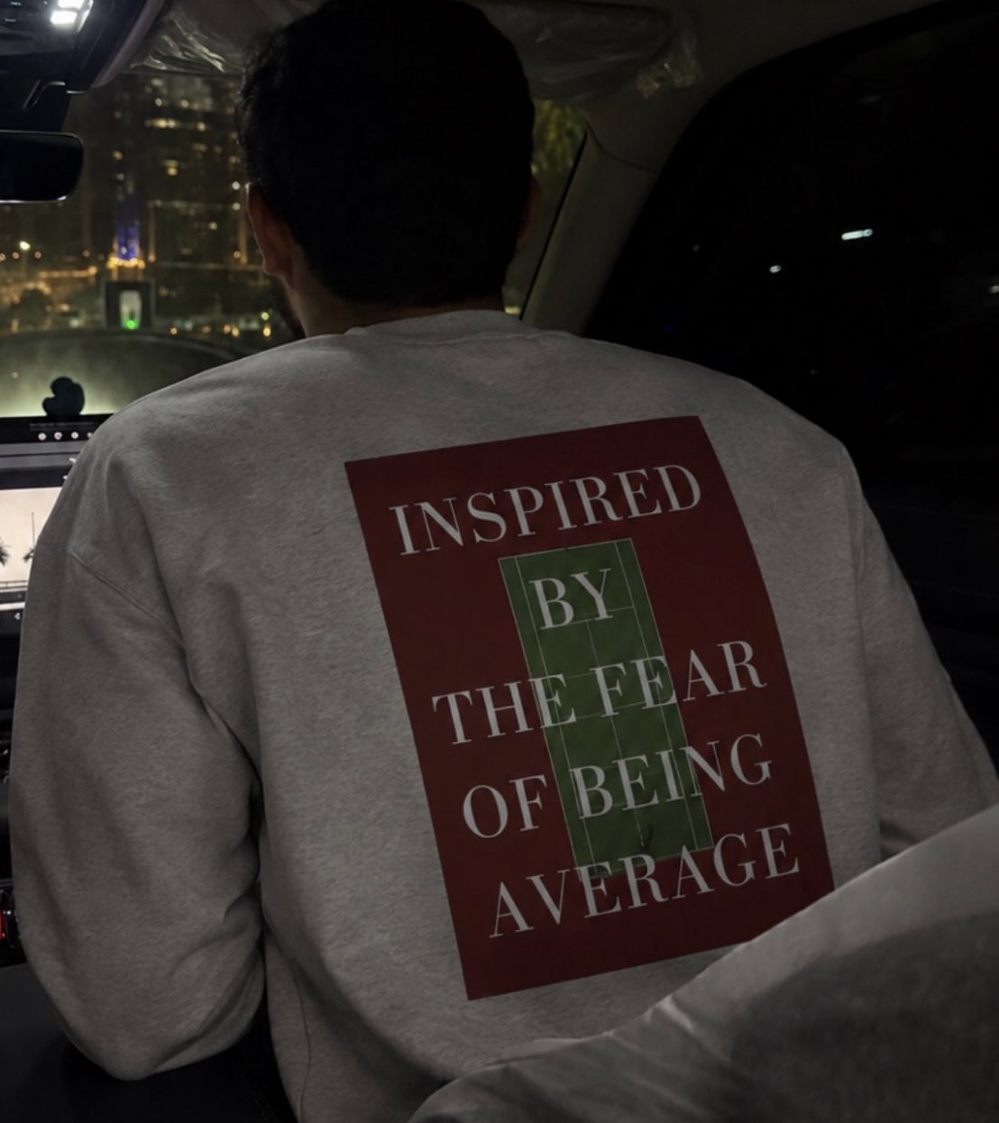 Inspired by the Fear of Being Average Sweater